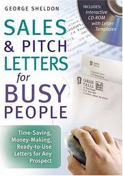 Cover of: Sales & Pitch Letters for Busy People by George Sheldon, George Sheldon