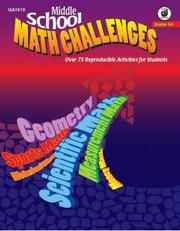 Cover of: Middle School Math Challenges