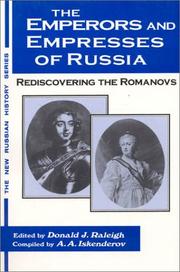 Cover of: The Emperors and Empresses of Russia by Donald J. Raleigh