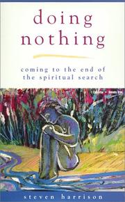 Cover of: Doing Nothing by Steven Harrison, Steven Harrison