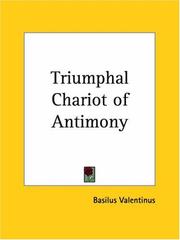 Cover of: Triumphal Chariot of Antimony by Basilius Valentinus