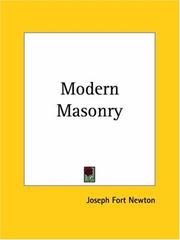 Cover of: Modern Masonry