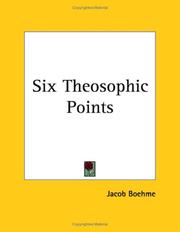 Cover of: Six Theosophic Points