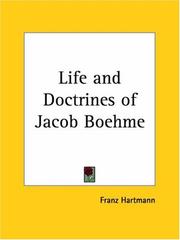 Cover of: Life and Doctrines of Jacob Boehme
