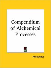 Cover of: Compendium of Alchemical Processes