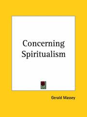 Cover of: Concerning Spiritualism by Gerald Massey