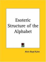 Cover of: Esoteric Structure of the Alphabet