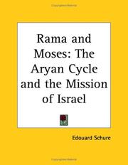 Cover of: Rama and Moses: The Aryan Cycle and the Mission of Israel