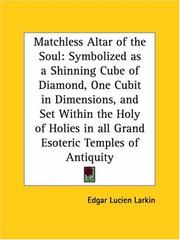 Cover of: Matchless Altar of the Soul by E. L. Larkin