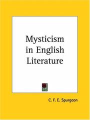 Cover of: Mysticism in English Literature by Caroline Frances Eleanor Spurgeon