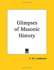 Cover of: Glimpses of Masonic History
