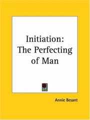 Cover of: Initiation by Annie Wood Besant