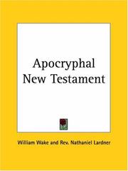 Cover of: Apocryphal New Testament