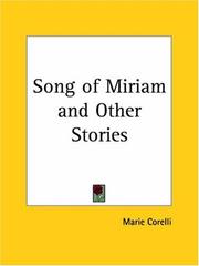 Cover of: Song of Miriam and Other Stories by Marie Corelli, Marie Corelli