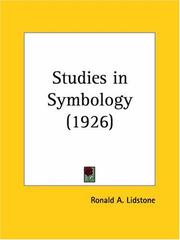 Cover of: Studies in Symbology by Ronald A. Lidstone