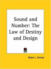 Cover of: Sound and Number by Mabel L. Ahmad