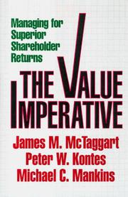 Cover of: The value imperative by James M. McTaggart