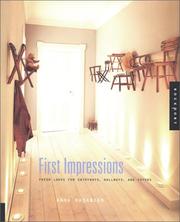 Cover of: First Impressions: Fresh Looks for Entryways, Hallways, and Foyers