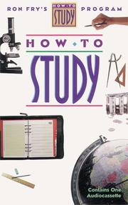 Cover of: How to Study (Fry, Ronald W. How to Study Program.)