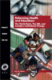 Cover of: Reforming Health and Education by Joan M. Nelson
