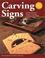 Cover of: Carving Signs