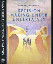 Cover of: Decision Making Under Uncertainty :