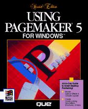 Cover of: Using PageMaker 5 for Windows