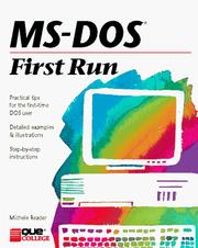 Cover of: MS-DOS first run