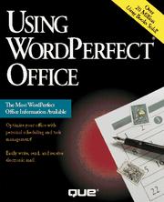 Cover of: Using WordPerfect Office
