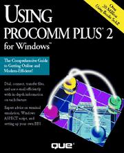 Cover of: Using ProComm Plus 2 for Windows