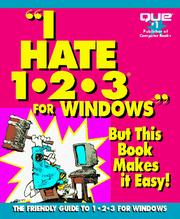 Cover of: I hate 1-2-3 for Windows by Patrick Burns