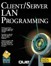 Cover of: Client/server LAN programming by Barry Nance