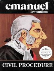 Cover of: Civil Procedure (The Emanuel Law Outlines Series) by Steven L. Emanuel
