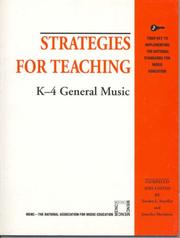 Cover of: Strategies for teaching K-4 general music