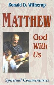 Cover of: Matthew: God With Us (Spiritual Commentaries on the Bible)