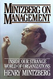Cover of: Mintzberg on management by Henry Mintzberg