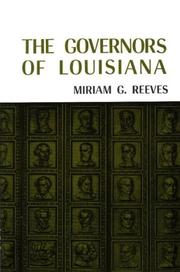 Cover of: The governors of Louisiana