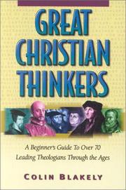 Great Christian Thinkers by Colin Blakely