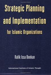 Cover of: Strategic Planning and Implementation for Islamic Organization