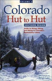 Cover of: Colorado Hut to Hut Vol. 2 | Brian Litz