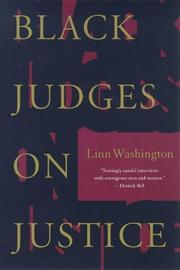 Cover of: Black judges on justice: perspectives from the bench
