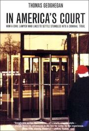 Cover of: In America's Court by Thomas Geoghegan