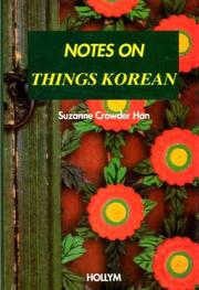 Cover of: Notes on things Korean