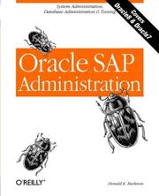 Cover of: Oracle SAP administration by Donald K. Burleson