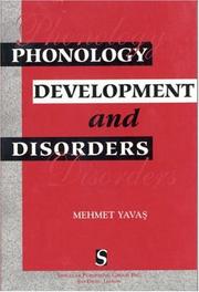 Cover of: Phonology: development and disorders