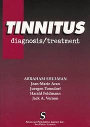 Cover of: Tinnitus: Diagnosis/Treatment