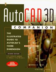 Cover of: AutoCAD 3D companion | Head, George O.