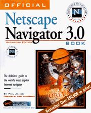 Cover of: Official Netscape Navigator 3 Book, Macintosh Edition by Phil James, John Trebnik, Phil James, John Trebnik