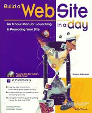 Cover of: Build a Web Site in a Day by Thomas Wrona, Elisabeth Parker