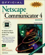 Cover of: Official Netscape Communicator 4 book: the definitive guide to Navigator 4 & the Communicator Suite